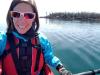 Beth Poliquin paddles her kayak on Lake Superior. Submitted photo